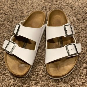 Birkenstock Arizona Birko-Flor White Size 37